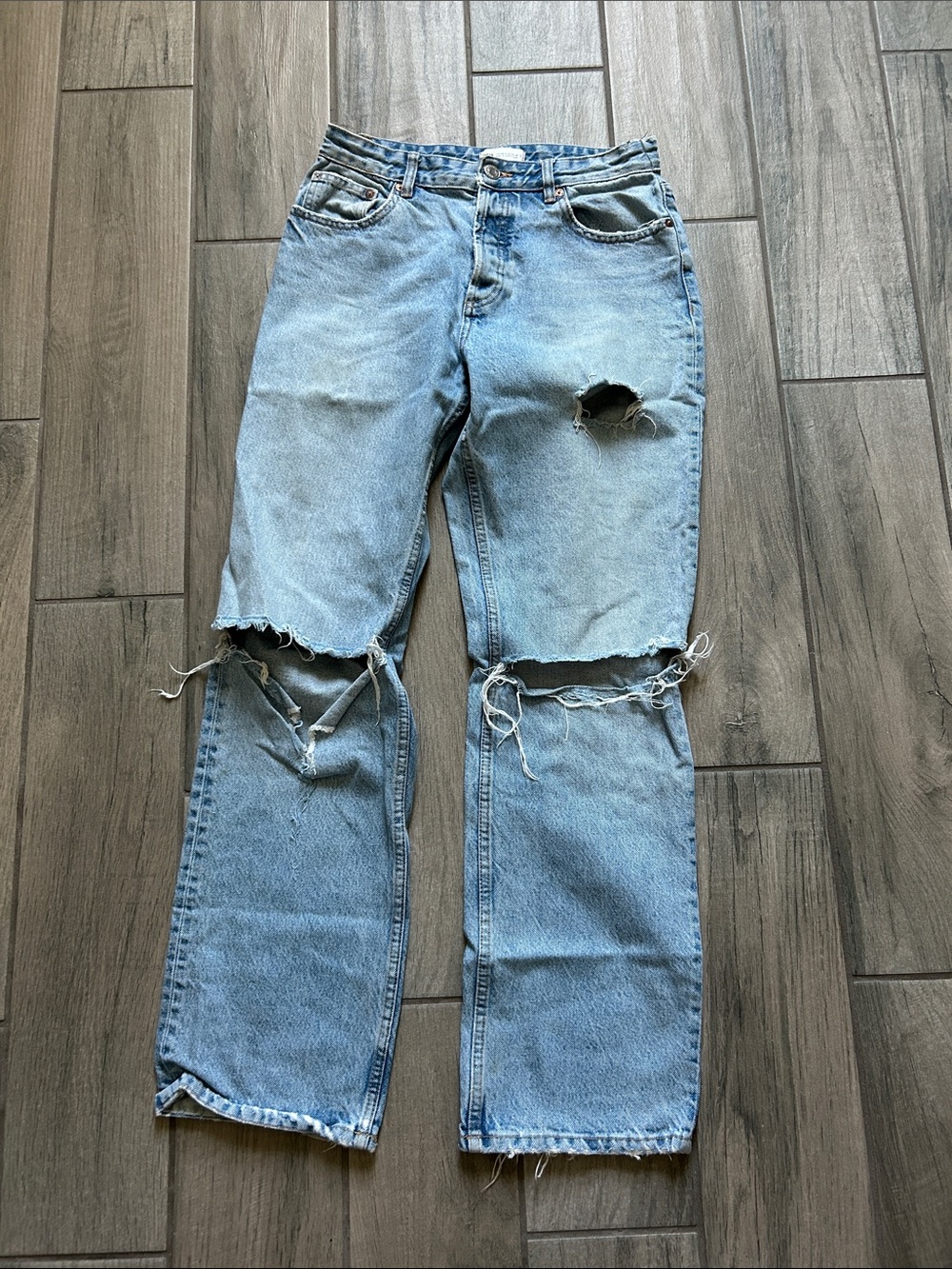 Light Blue Distressed Women’s Jeans
